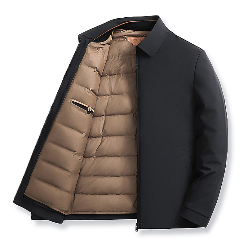 Down Men's Detachable Padded Thermal Jacket
