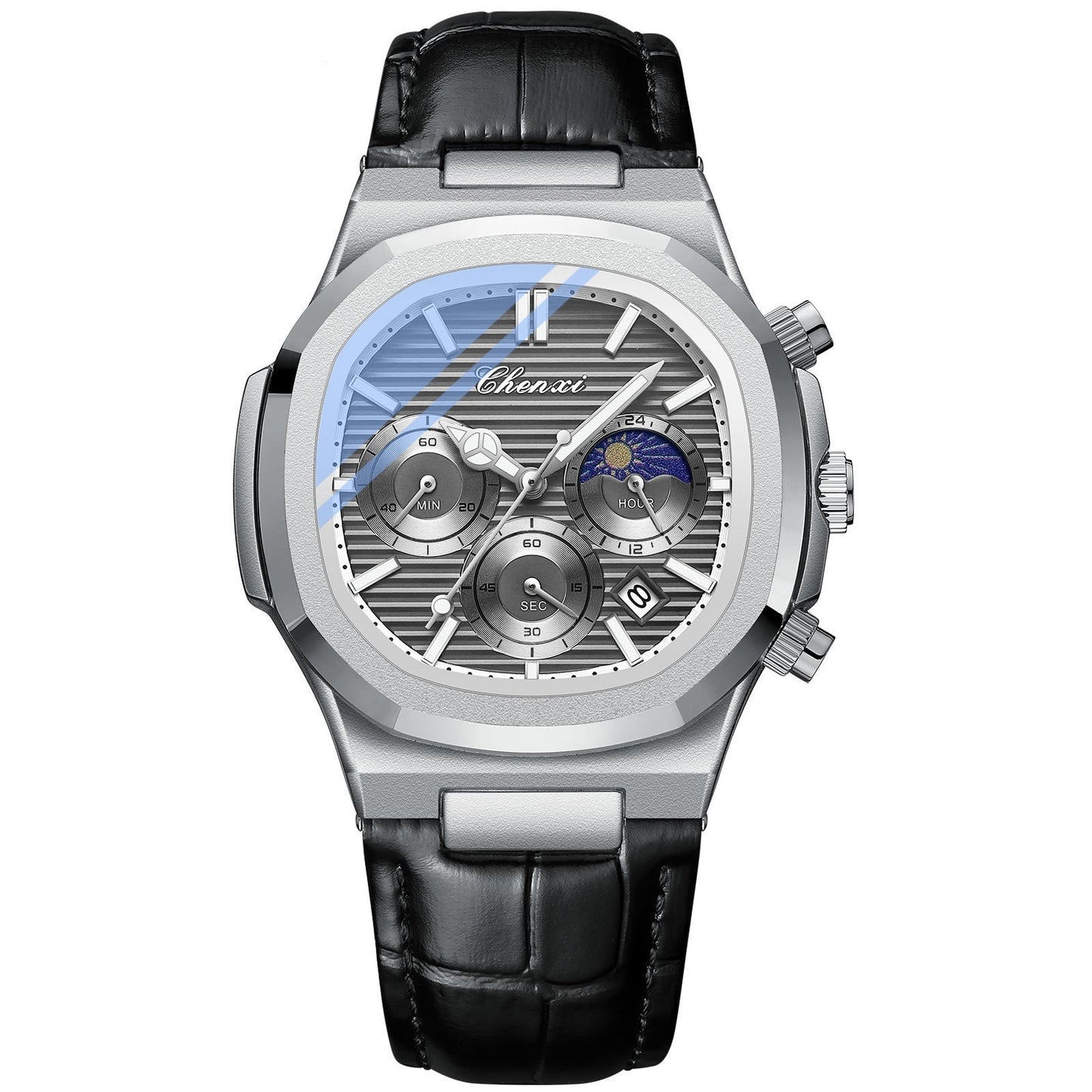 Multifunctional True Three Eyes Six-pin Men's Watch