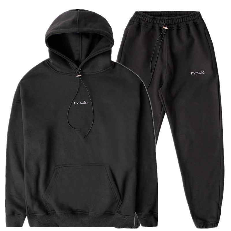 Men's autumn loose hooded sweater suit