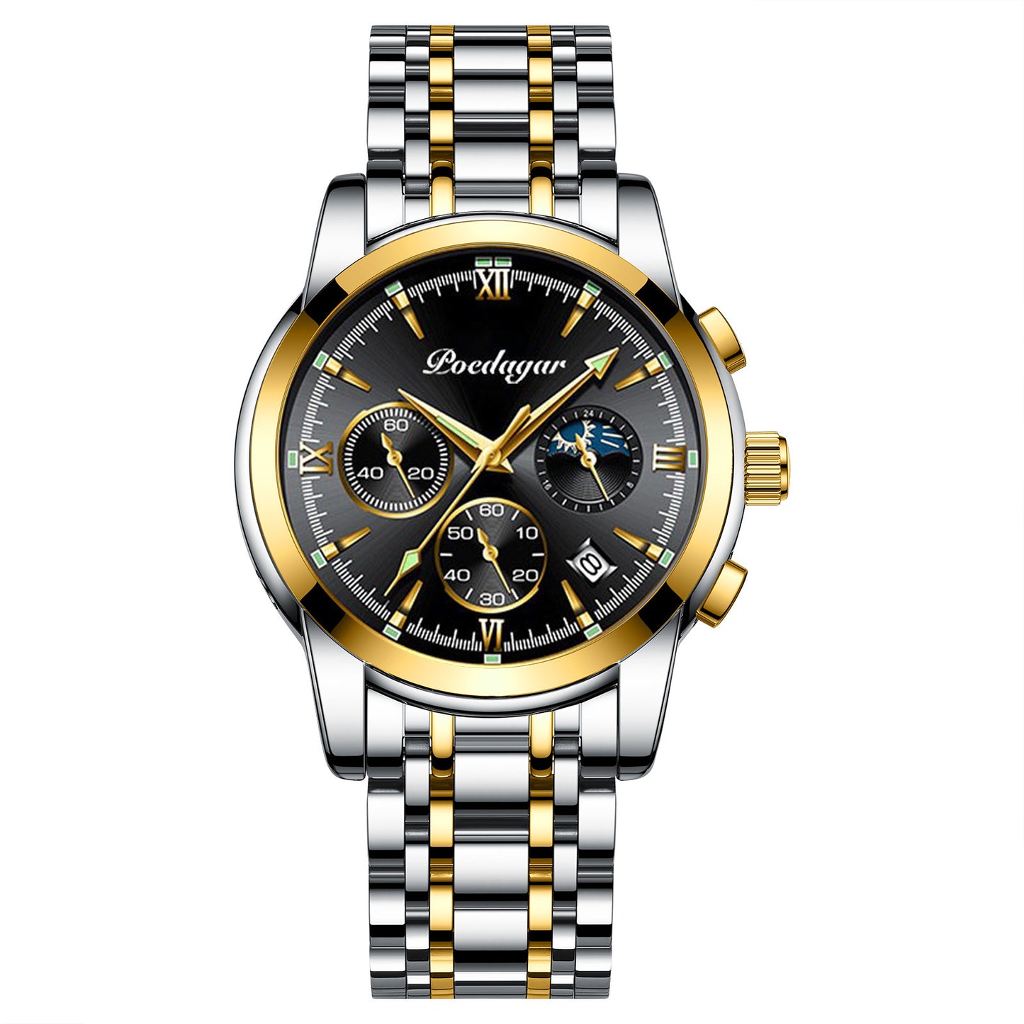 Multifunctional Men's Watch Luminous Waterproof Quartz Wrist Watch