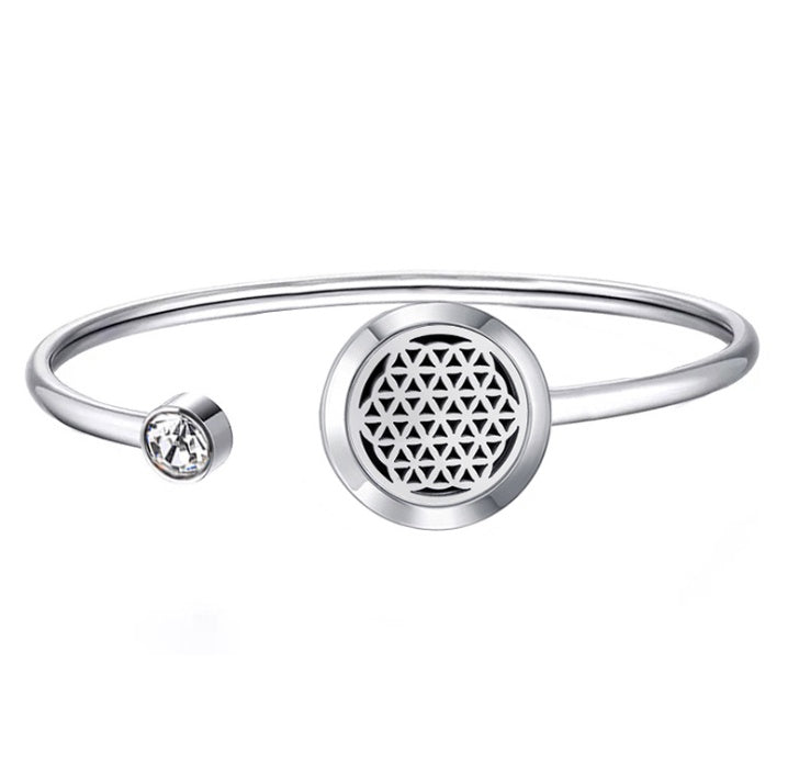 Stainless steel perfume oil bracelet