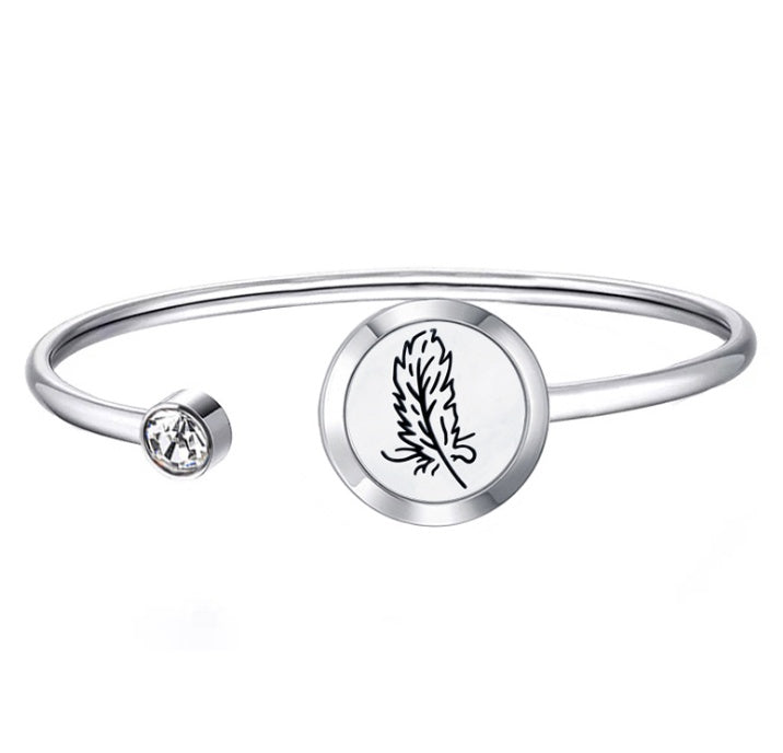 Stainless steel perfume oil bracelet