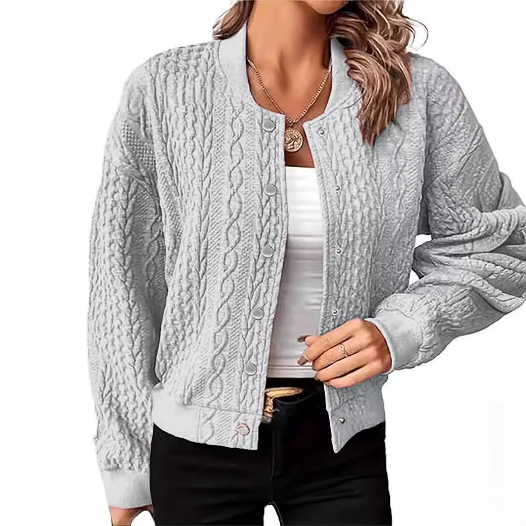 Women's Cardigan Fashion Button Coat Jacket