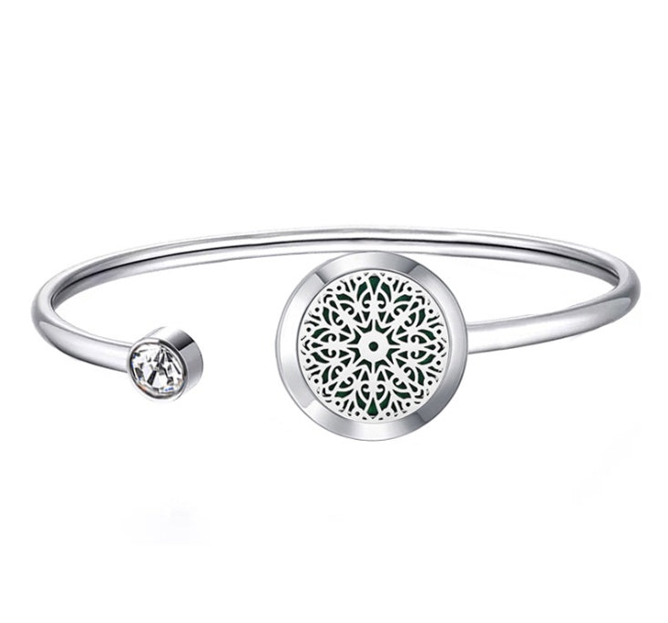 Stainless steel perfume oil bracelet