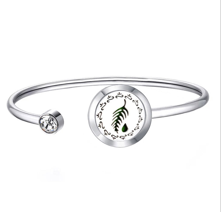 Stainless steel perfume oil bracelet