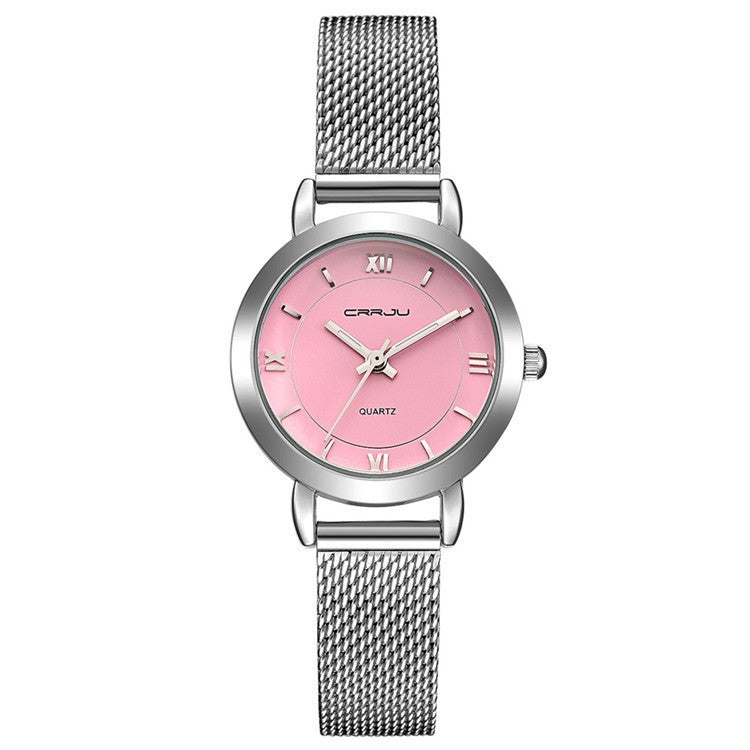 Women's Watch Small Quartz Steel Mesh Belt
