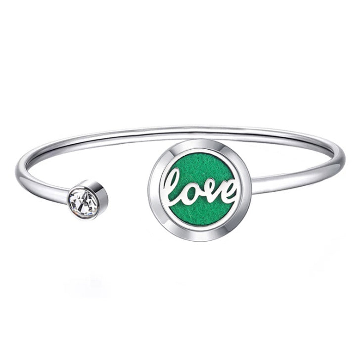 Stainless steel perfume oil bracelet