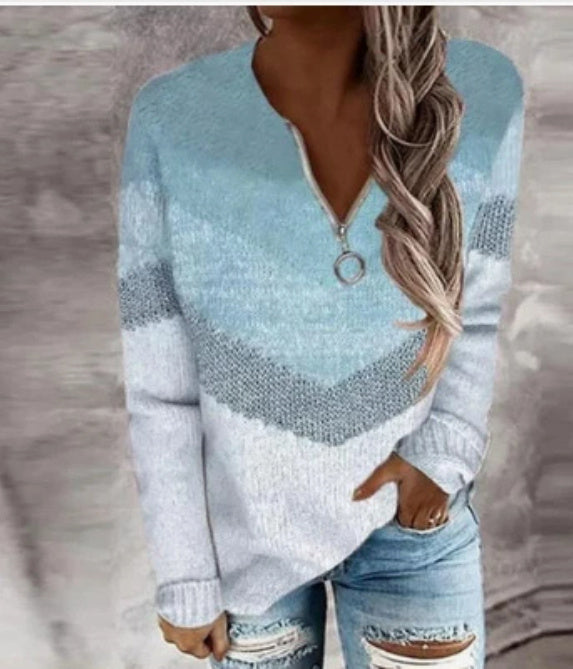 Slim-fit Sweater Pullover Round Neck Knitted Sweater