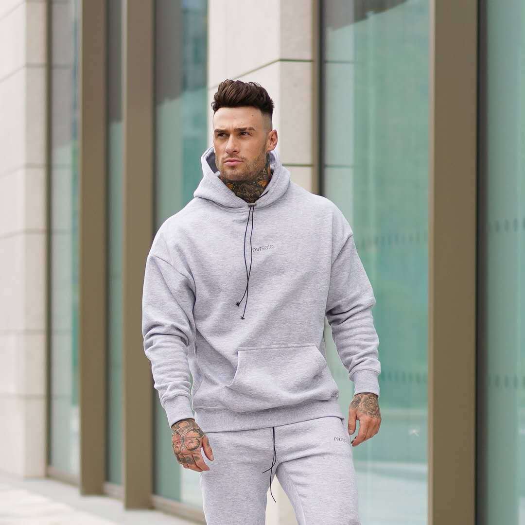 Men's autumn loose hooded sweater suit
