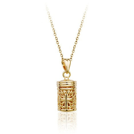 Vintage love perfume bottle pendant