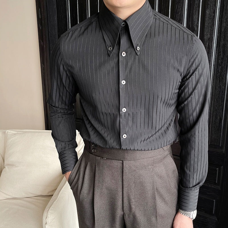 Slim-fit Long Sleeve Off Shoulder Shirt