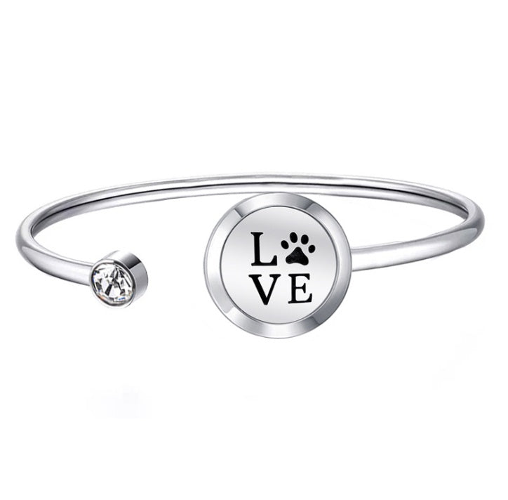Stainless steel perfume oil bracelet