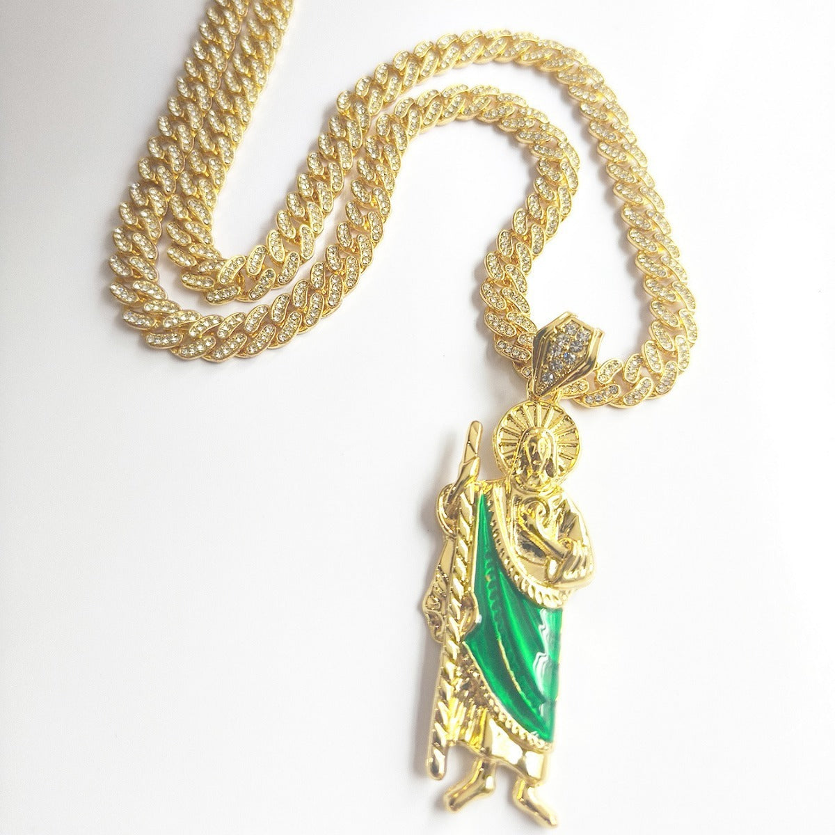 Men's 8MM Cuban Link Chain Hip Hop Necklace Personality Retro