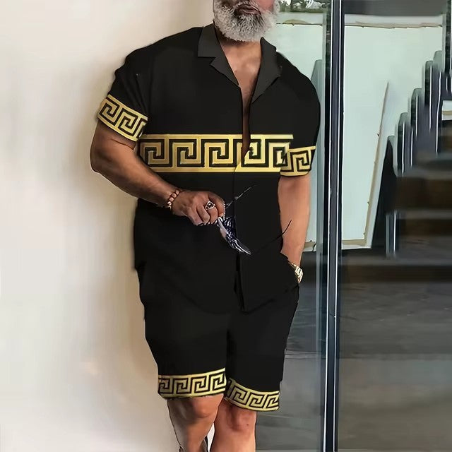 Fashion 3D Digital Printing Hawaiian Vacation Shirt Shorts