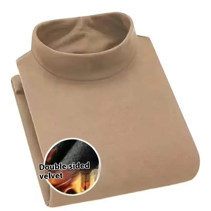 Autumn And Winter Half-high Collar Keep Warm Pure Color Inner Wear Men