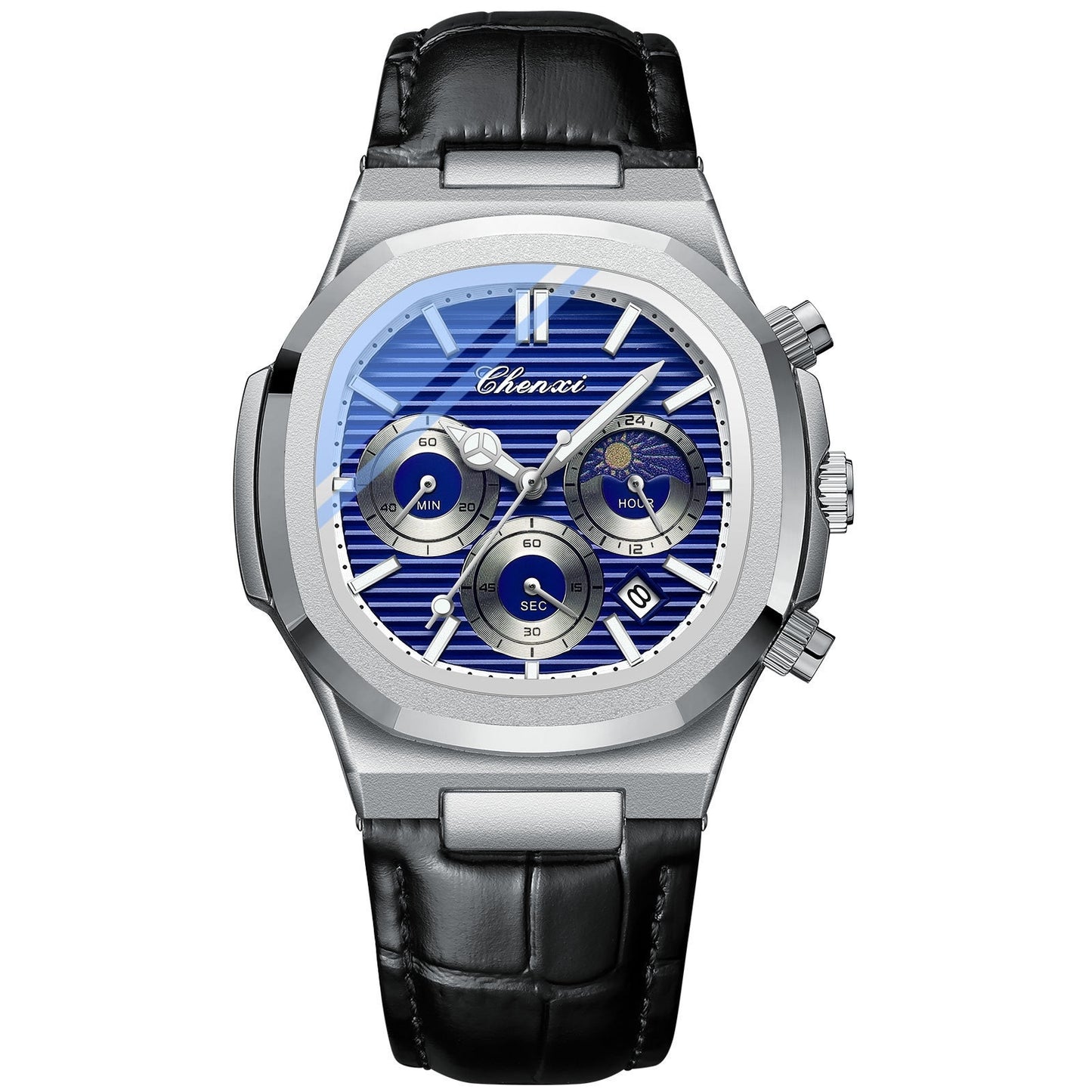 Multifunctional True Three Eyes Six-pin Men's Watch