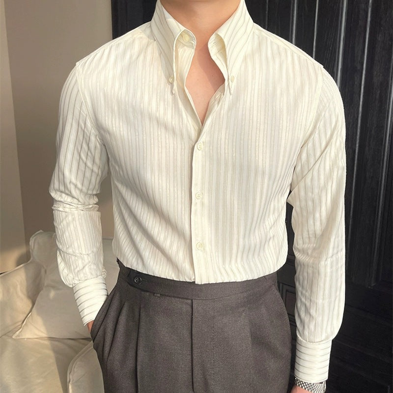 Slim-fit Long Sleeve Off Shoulder Shirt