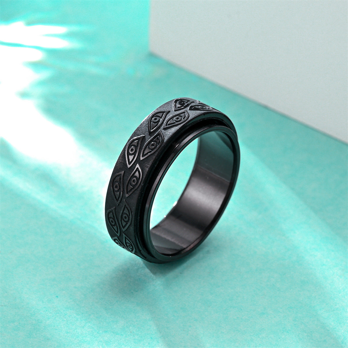 Fashion Rotatable Men's Stainless Steel Ring