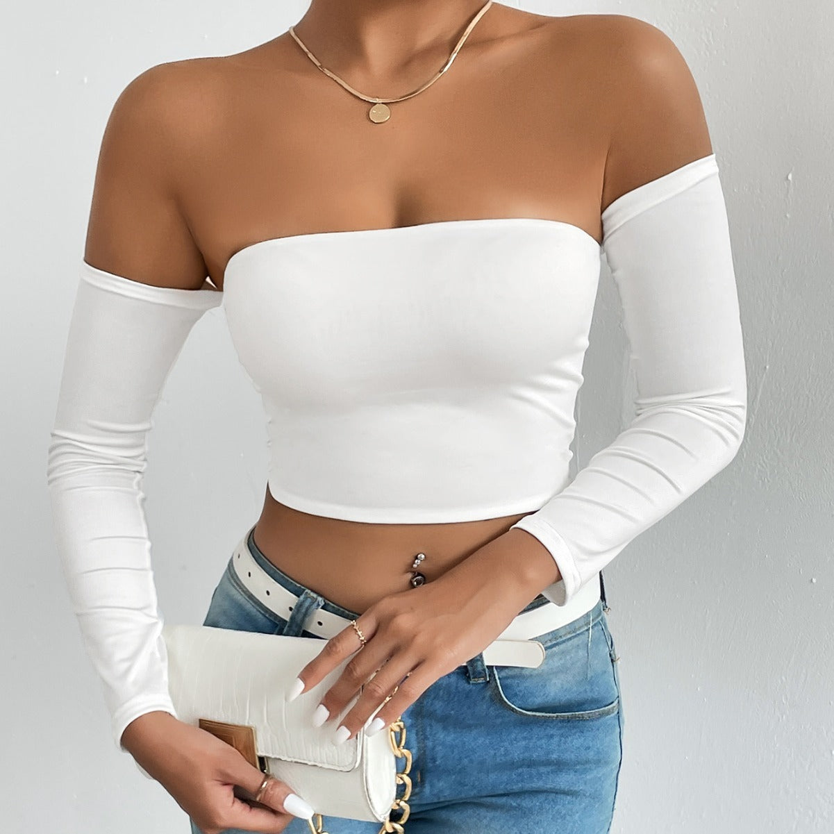 Camisole Waist Trimming Short Sleeve