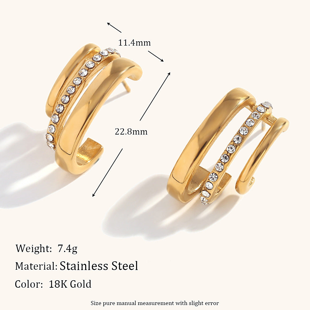 Trend Simple Jewelry Stainless Steel Studs