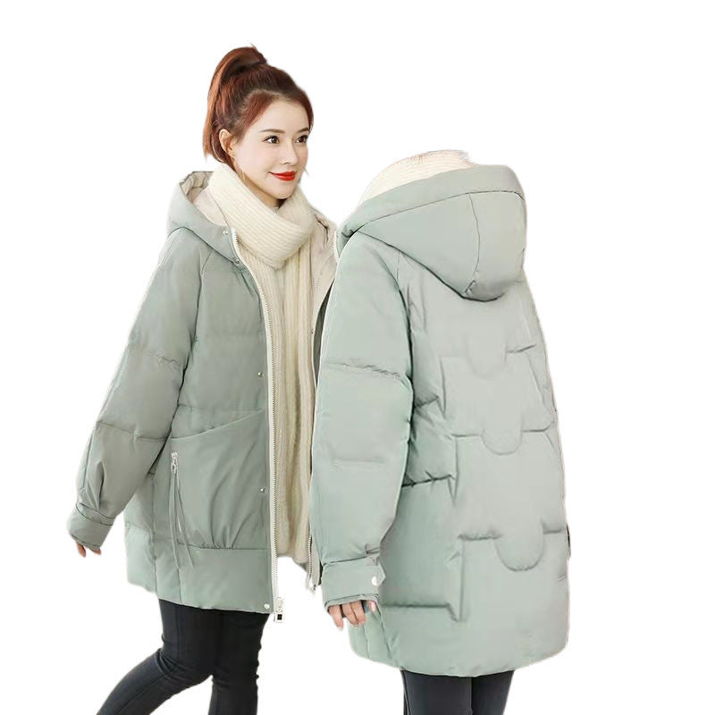 Women's Down Cotton-padded Jacket Mid-length Winter
