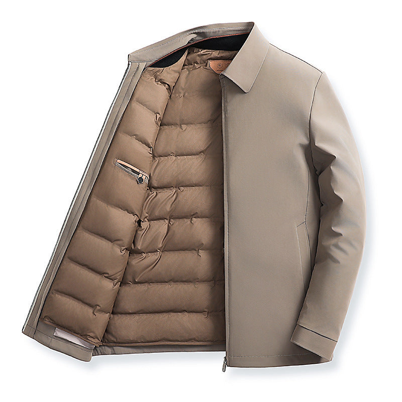 Down Men's Detachable Padded Thermal Jacket