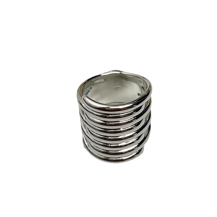 French Minority Design Multi-layer Coil Ring For Women