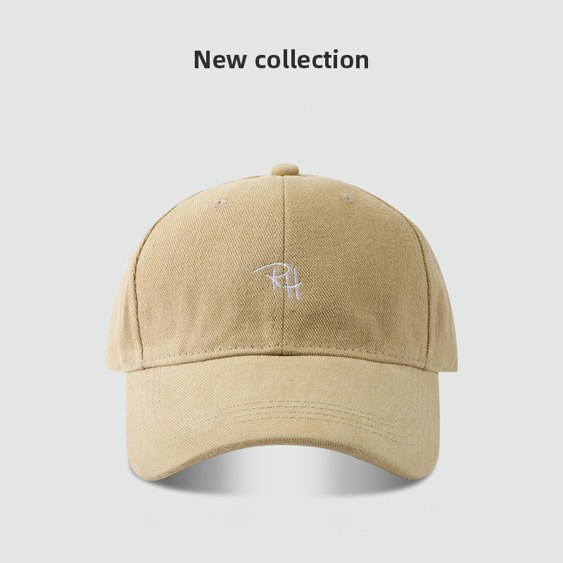 RH Letter Embroidery Simple All-matching Baseball Cap
