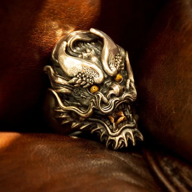 Domineering Animal Personality Fashion Trend Retro Vintage Open-end Ring