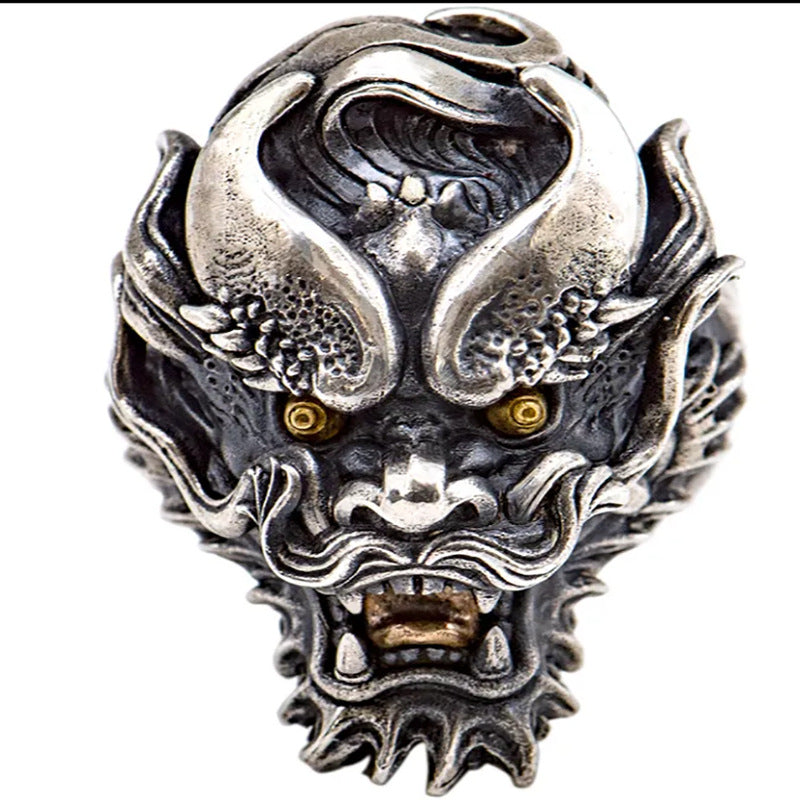 Domineering Animal Personality Fashion Trend Retro Vintage Open-end Ring