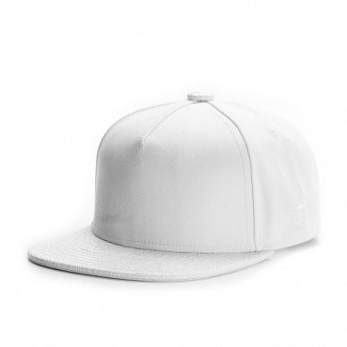 Pure Black Light Board Flat Brim Sunshade Baseball Cap
