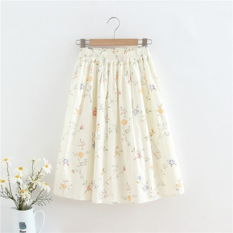 Elastic Waist Skirt Women's Short