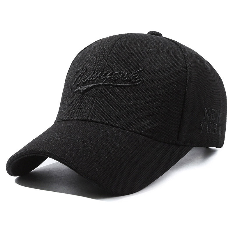 Hard Crown Baseball Cap Men's And Women's Embroidered Letters