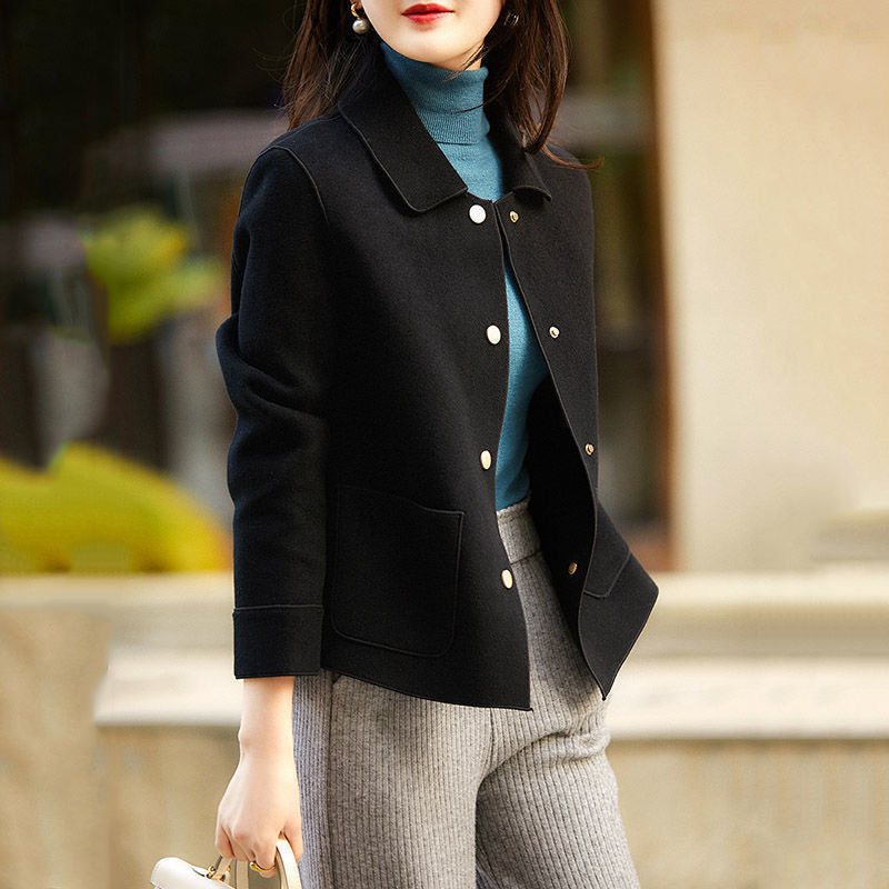 Woolen Short Coat Women's Loose All-matching Woolen Top