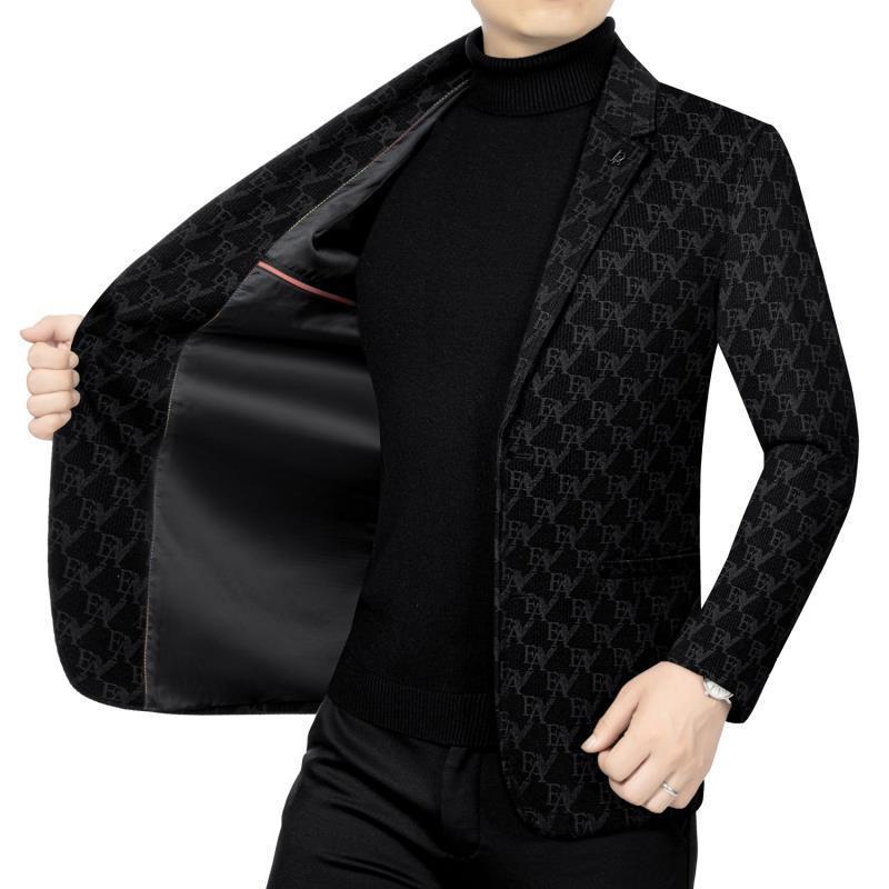 Fashion Slim Fit Business Men's Suit Jacket