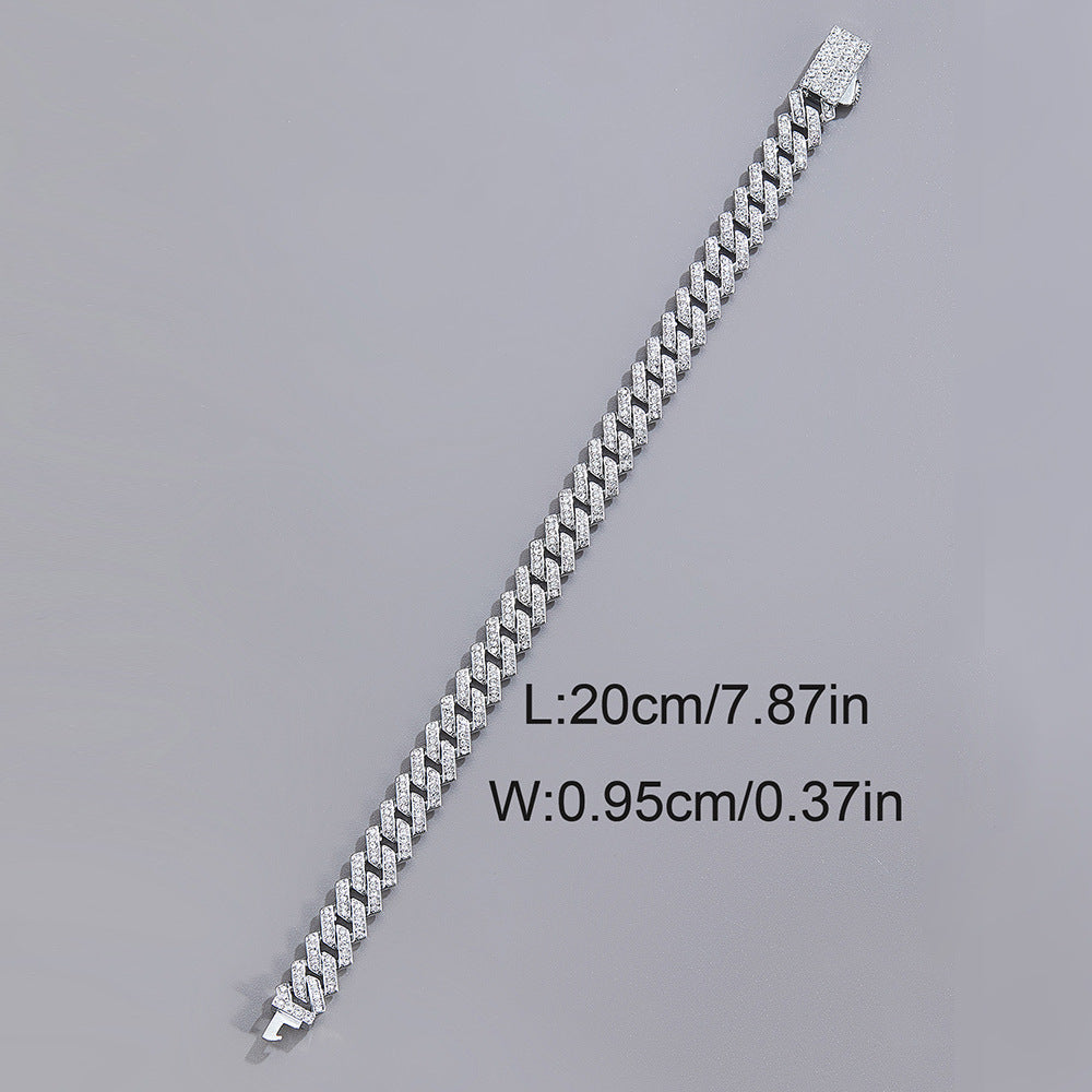 Full Diamond Necklace European Hip Hop
