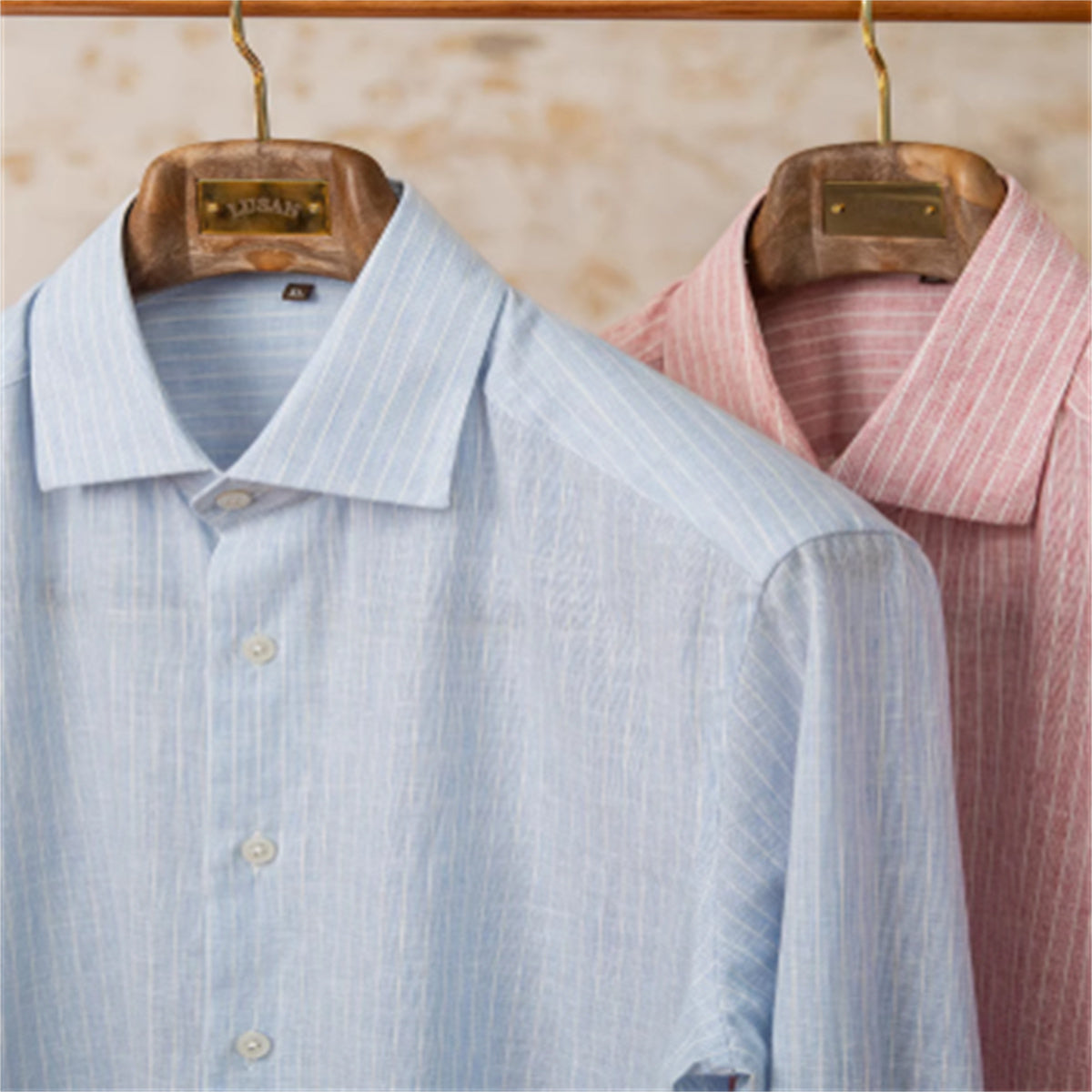 Lightweight Cotton And Linen Business Striped Casual Long-sleeved Shirt Vintage