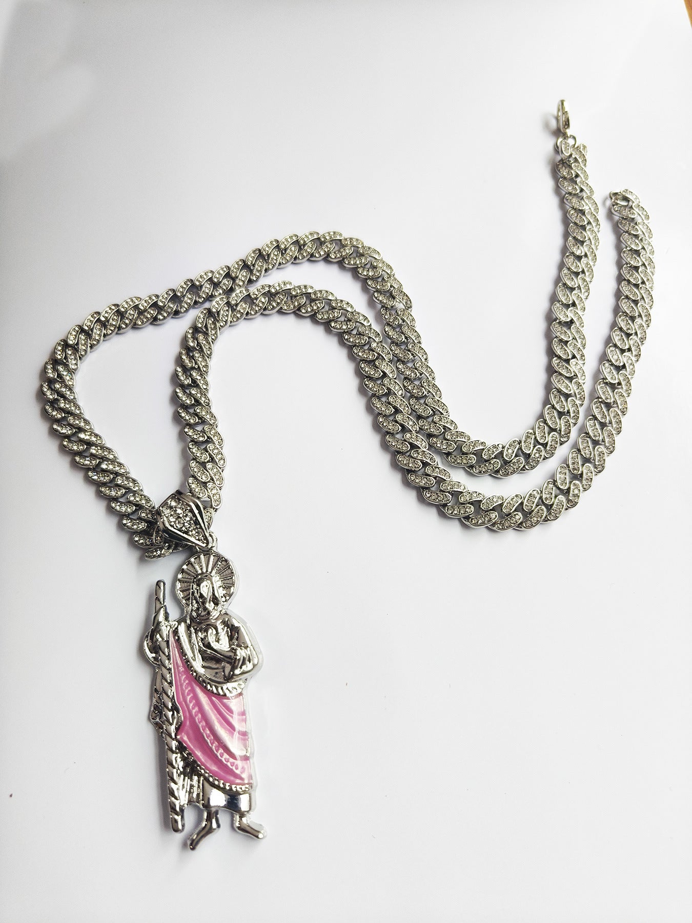 Men's 8MM Cuban Link Chain Hip Hop Necklace Personality Retro