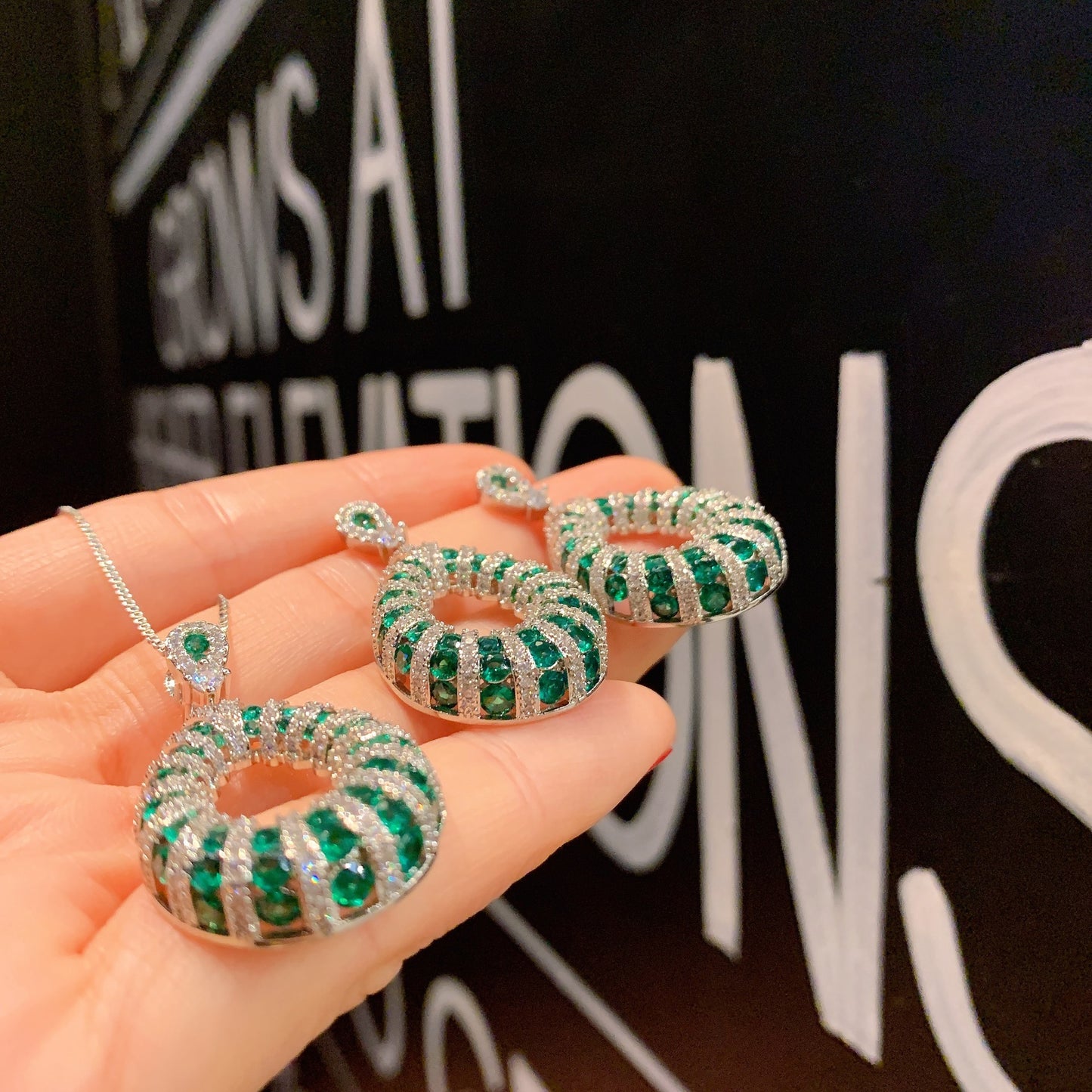 Female Type Earring Color Treasure Money