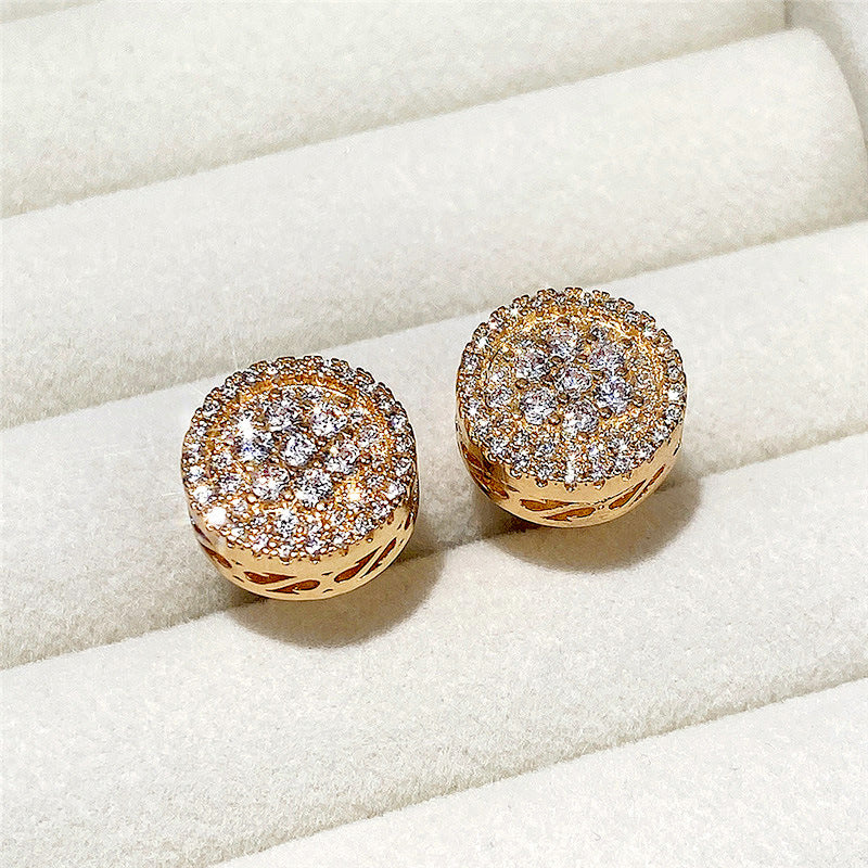 Women's Flower Zircon Earrings