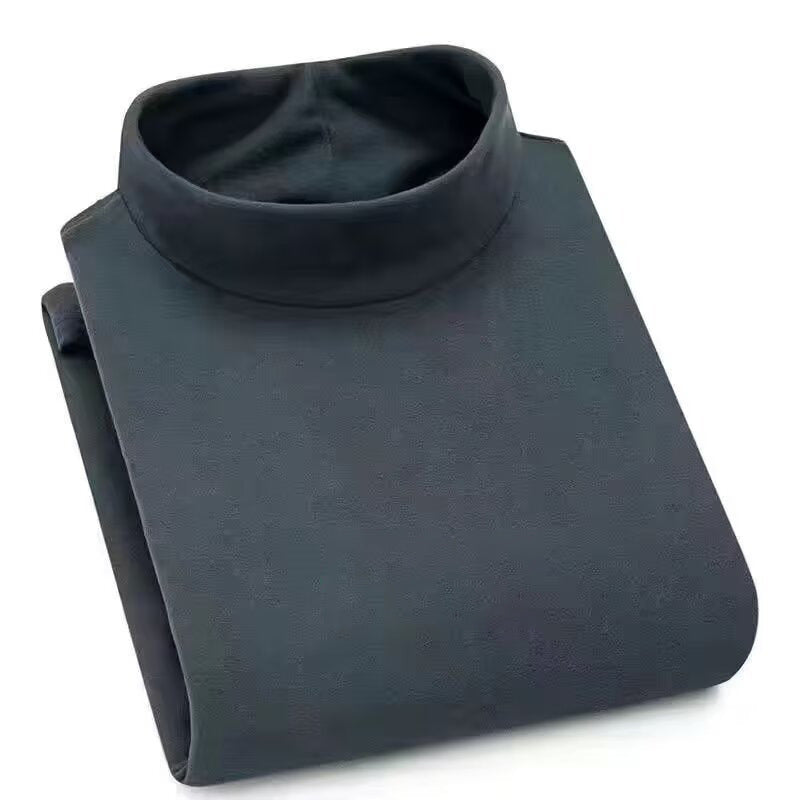 Autumn And Winter Half-high Collar Keep Warm Pure Color Inner Wear Men