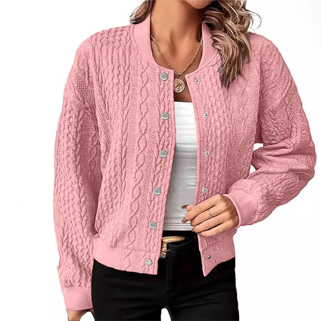Women's Cardigan Fashion Button Coat Jacket