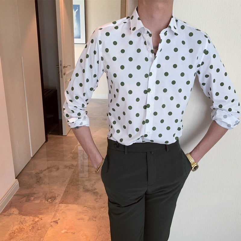 Slim-fit Long Sleeve Off Shoulder Shirt