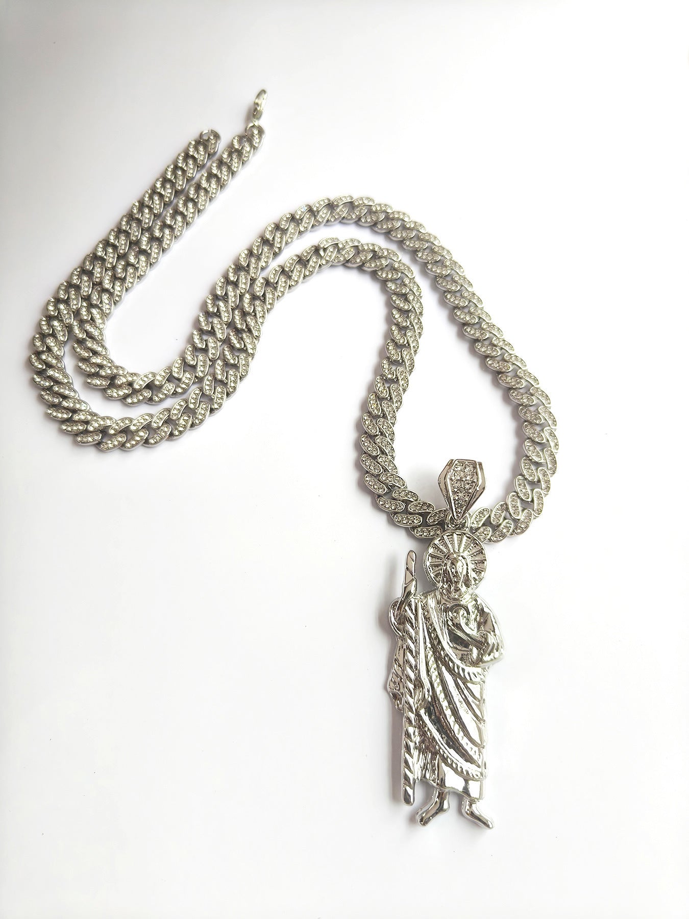Men's 8MM Cuban Link Chain Hip Hop Necklace Personality Retro