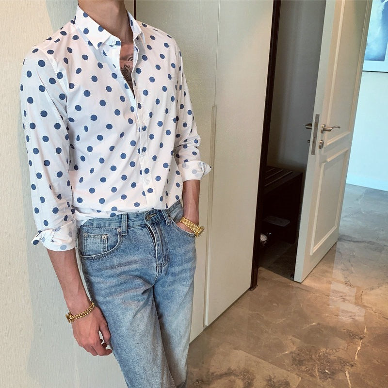 Slim-fit Long Sleeve Off Shoulder Shirt