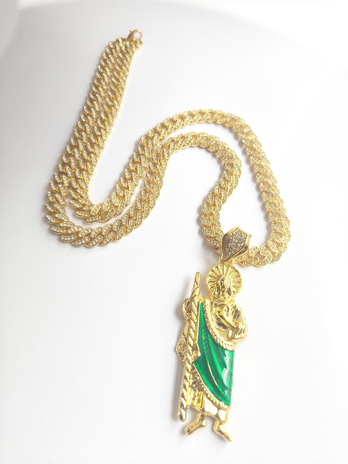 Men's 8MM Cuban Link Chain Hip Hop Necklace Personality Retro