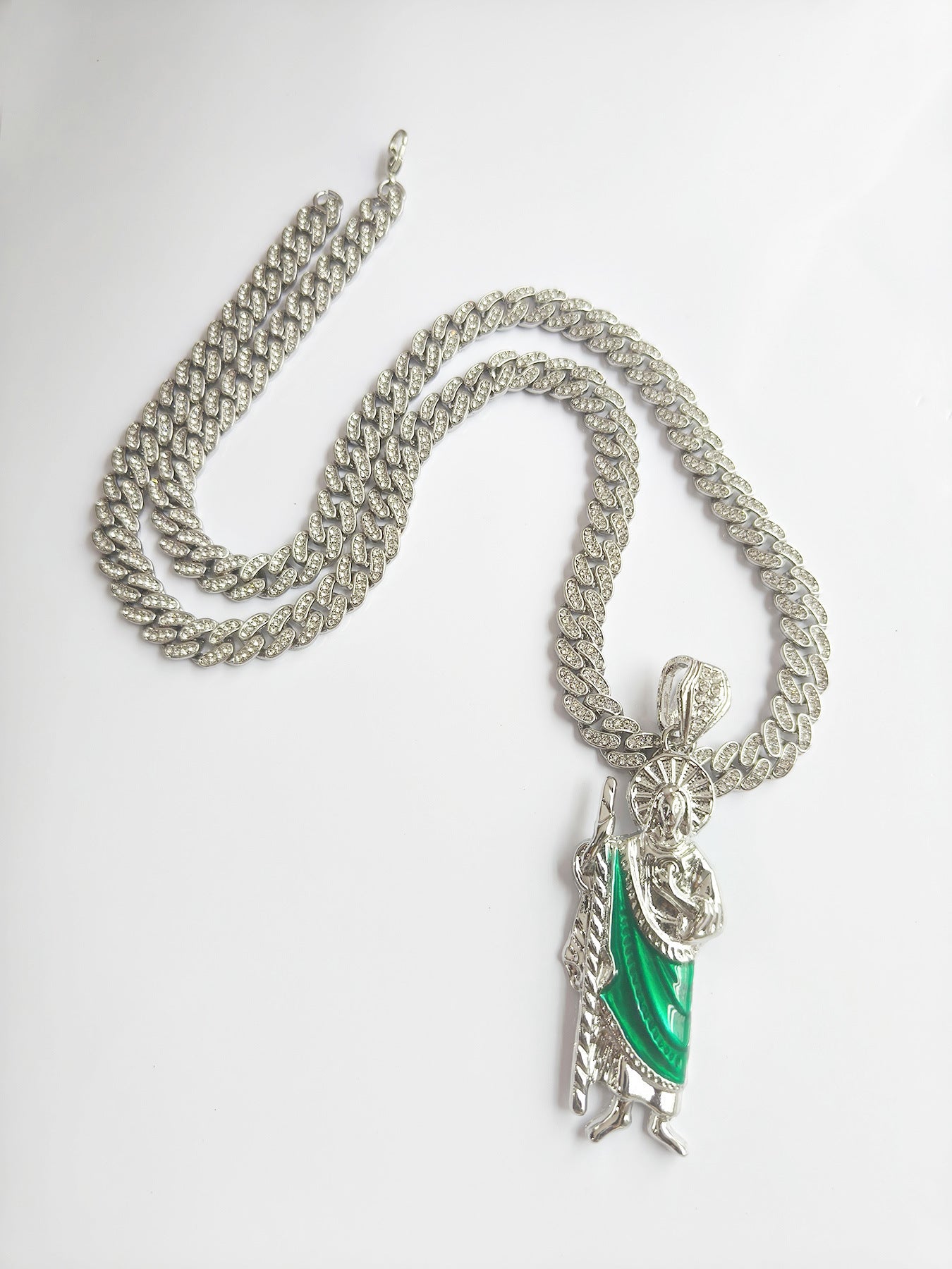 Men's 8MM Cuban Link Chain Hip Hop Necklace Personality Retro