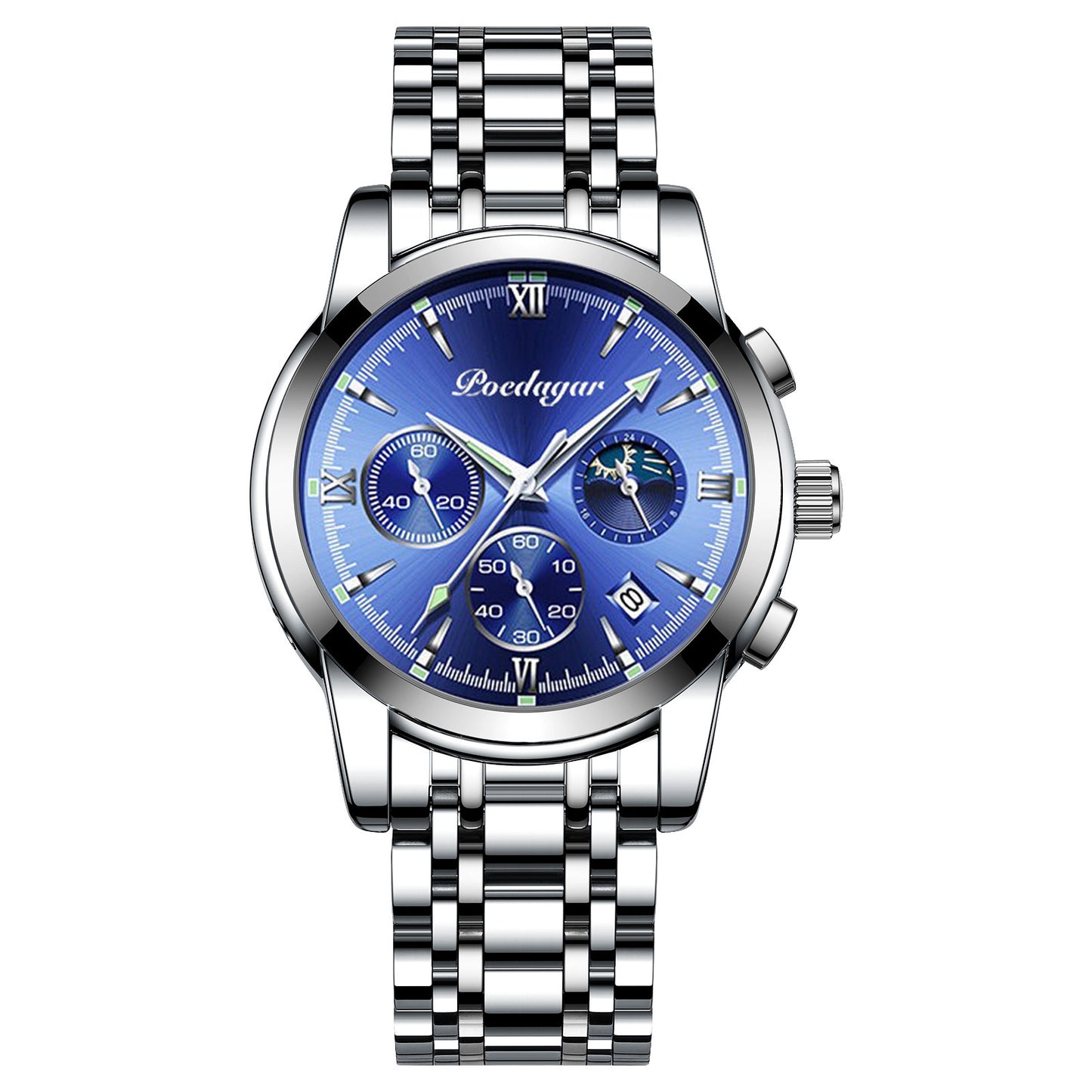 Multifunctional Men's Watch Luminous Waterproof Quartz Wrist Watch