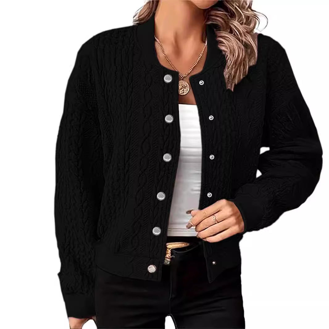 Women's Cardigan Fashion Button Coat Jacket