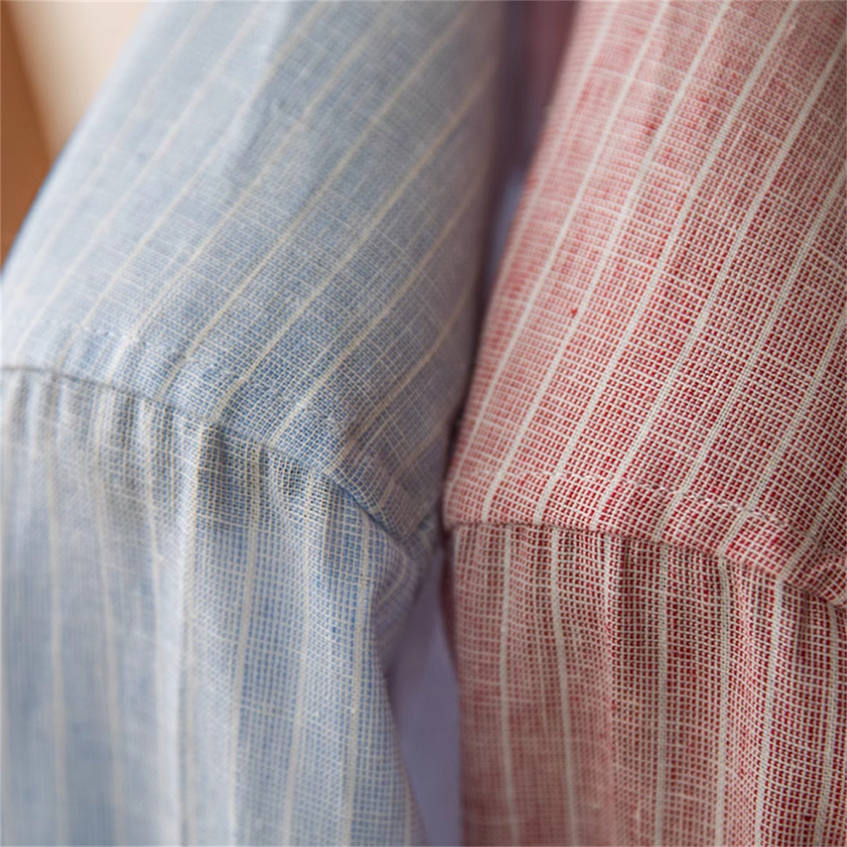 Lightweight Cotton And Linen Business Striped Casual Long-sleeved Shirt Vintage